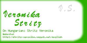 veronika stritz business card